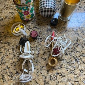 1960s-1970s Vintage Travel Immersion Heaters w/cases, adapters